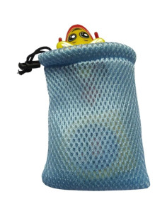 Bolsas de Cuerda de Malla de Nylon GDQLCNXB 5 Pcs 13x9cm Azul 2