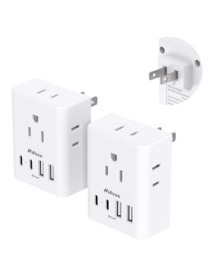 Adaptador de Enchufe Mifaso Tipo A a Japón con 4 Salidas y 4 USB