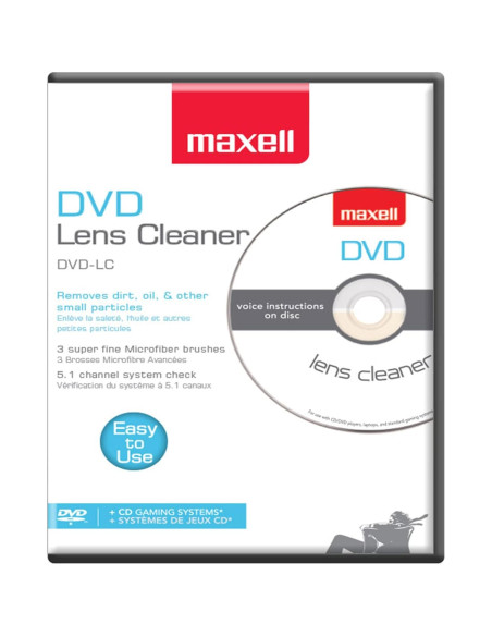Limpiador de Lentes DVD Maxell DVD-LC - Cepillo Thunderon