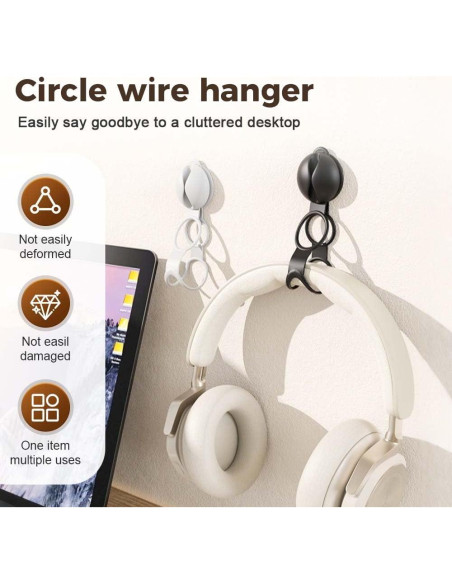 Bridas de Silicona Reutilizables WUSAIRX - Organizador de Cables 3 Piezas