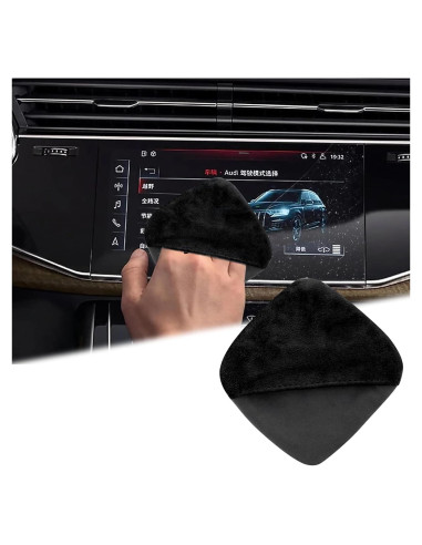 Paño Limpiador de Pantallas BFXM 10x10cm Microfibra Negro