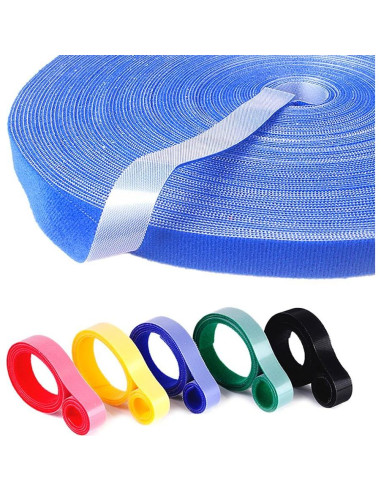 5 Rollos de Correas de Cable Reutilizables Darller 2m Nylon