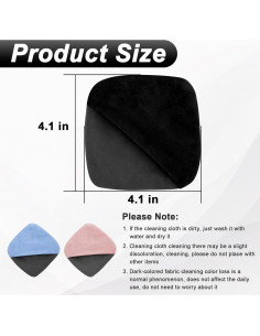 Paño Limpiador de Pantallas BFXM 10x10cm Microfibra Negro 2