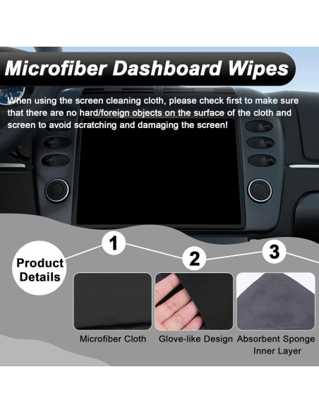 Paño Limpiador de Pantallas BFXM 10x10cm Microfibra Negro