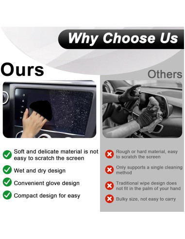 Paño Limpiador de Pantallas BFXM 10x10cm Microfibra Negro