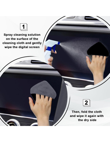 Paño Limpiador de Pantallas BFXM 10x10cm Microfibra Negro