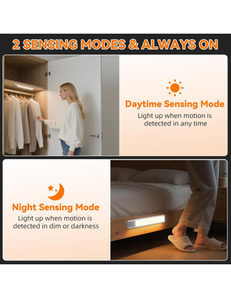 Luz Bajo Gabinete Inalámbrica ZioeYiue 3 Pack con Sensor