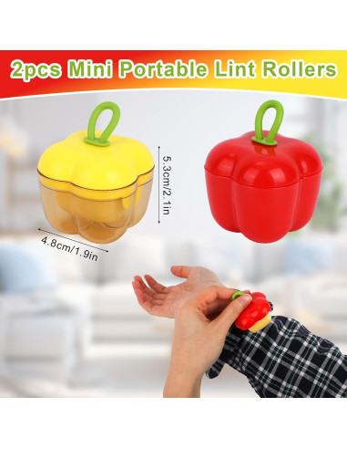 2 Rodillos Quitapelusas Portátiles Reutilizables Lasuroa