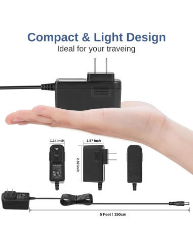 Adaptador de corriente 12V 2A UL - 5 unidades para LED