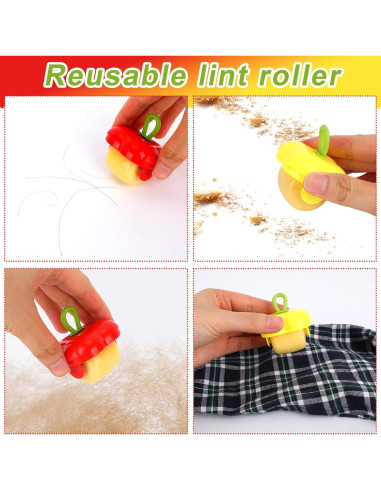 2 Rodillos Quitapelusas Portátiles Reutilizables Lasuroa