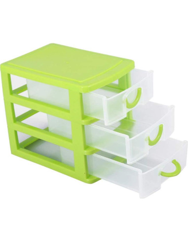 Organizador de Cajones Salmue 3 Capas Verde - Almacenamiento Cosmético
