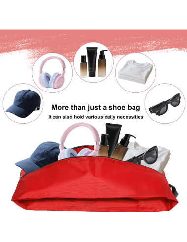 6 Bolsas de Zapatos de Viaje Portátiles con Cremallera - Multiusos