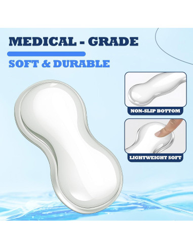 Juego de Reposamuñecas de Gel Silicona Genérico Antideslizante