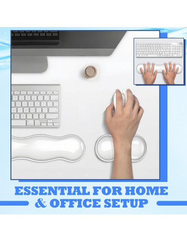 Juego de Reposamuñecas de Gel Silicona Genérico Antideslizante