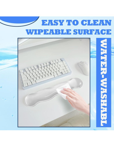 Juego de Reposamuñecas de Gel Silicona Genérico Antideslizante