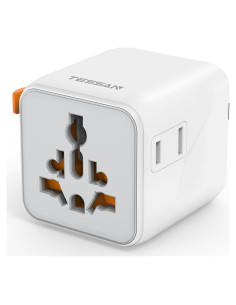 Adaptador de Viaje Universal TESSAN con Doble Salida AC