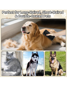 Cepillo Deshedding y Guante Eliminador de Pelo para Mascotas 2
