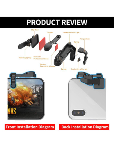 Controlador de Juegos Móviles IFYOO Z108 con Fundas para Dedos