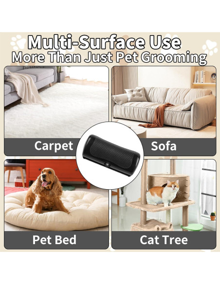 Cepillo Deshedding y Guante Eliminador de Pelo para Mascotas