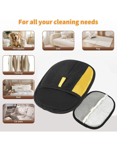 Cepillo Deshedding y Guante Eliminador de Pelo para Mascotas