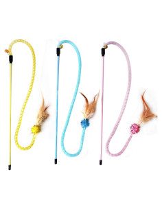 Varitas Interactivas para Gatos IUHKBH - 3 Colores, 38 cm
