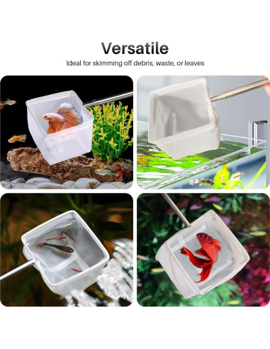 Red de Camarones LUODAKA 4 Pcs Acero Inoxidable Extensible