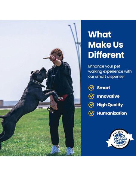 Dispensador de bolsas de excremento PawView con linterna LED