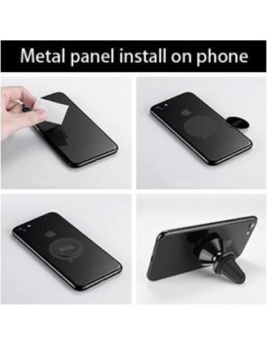 Soporte Magnético para Teléfono de Coche iFlash Negro 360