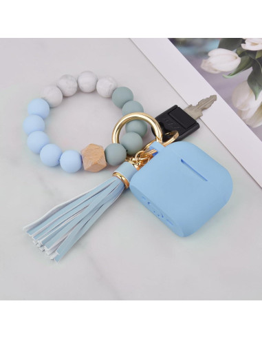 Funda de Silicona Filoto para AirPods 4 - Gris Azul, Resistente