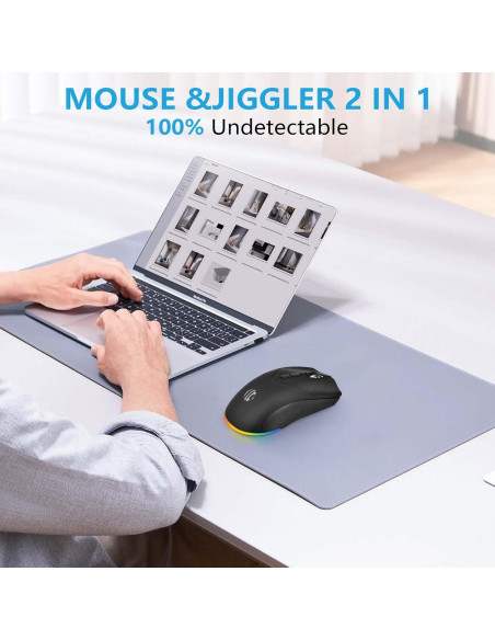 Ratón Inalámbrico Recargable AooKoNi BT 5.2 1600DPI Negro