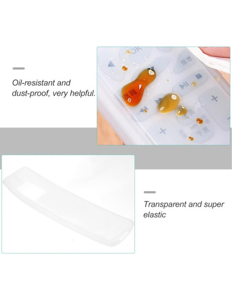 Funda Protectora de Silicona Garneck para Control Remoto - 2 Piezas