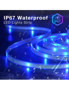 Luces LED de Tira Exterior DAYBETTER 30.48m IP67 Control Remoto 2