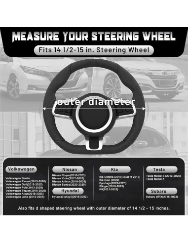 Cubierta de Volante SEG Direct D 37-39 cm Cuero Microfibra