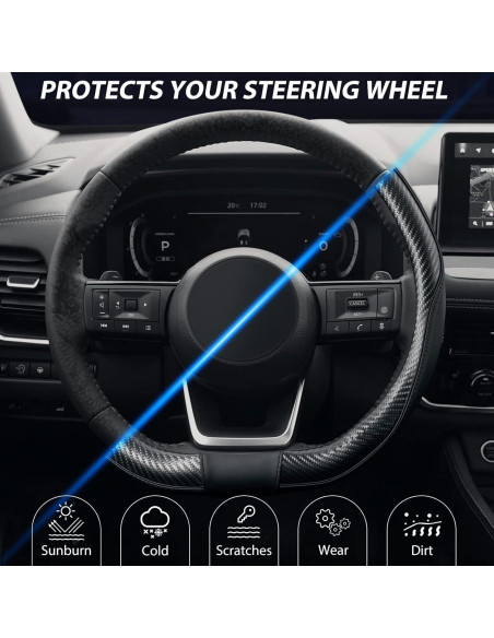 Cubierta de Volante SEG Direct D 37-39 cm Cuero Microfibra