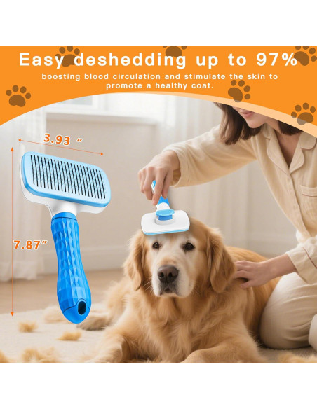 Rodillo Quitapelos Autolimpiante + Cepillo Aseo Mascotas