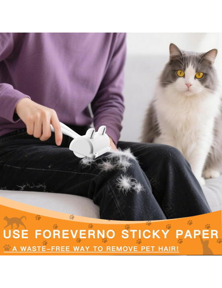 Rodillo Quitapelos Autolimpiante + Cepillo Aseo Mascotas