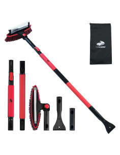 Cepillo de Nieve Extensible CARCAREZ 139.7 cm Rojo