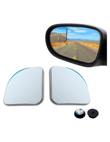 Espejos de Punto Ciego Dogary 4.8 cm Ajuste Universal Plata