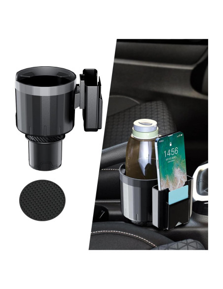 Expansor Soporte para Tazas de Coche Kutyun Ajustable 6.5-10 cm Expansor Soporte para Tazas de Coche Kutyun Ajustable 6.5-10 cm