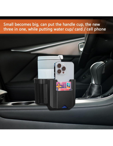 Expansor Soporte para Tazas de Coche Kutyun Ajustable 6.5-10 cm