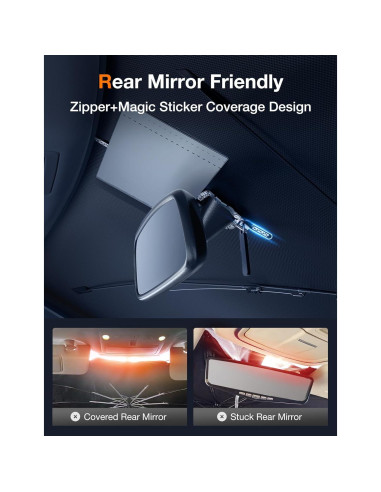 Sombrilla para Parabrisas AKESEPE AKE-ZYS M - Bloquea Rayos UV