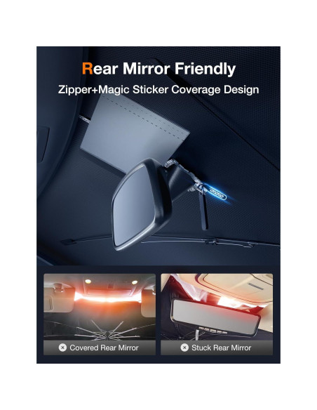 Sombrilla para Parabrisas AKESEPE AKE-ZYS M - Bloquea Rayos UV