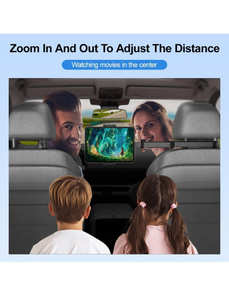 Soporte de Tablet para Coche HouDeOS Ajustable 4.7-15.5" Negro