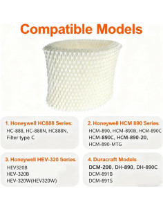 Filtro de Humidificador Fre.Filtor C Compatible Honeywell HC-888 2