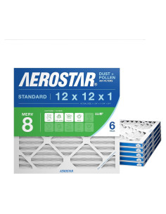 Filtros de Aire Plisados Aerostar MERV 8 - Paquete de 6