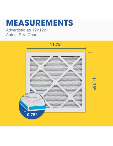 Filtros de Aire Plisados Aerostar MERV 8 - Paquete de 6