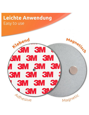 Soporte Magnético para Detector de Humo ECENCE 70mm Sin Perforaciones