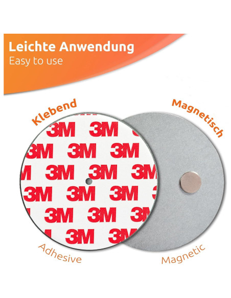 Soporte Magnético para Detector de Humo ECENCE 70mm Sin Perforaciones