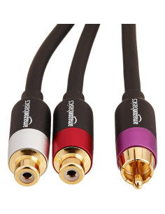 Adaptador Y RCA Amazon Basics 30.4 cm 1 Macho 2 Hembras 2