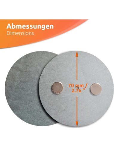 Soporte Magnético para Detector de Humo ECENCE 70mm Sin Perforaciones